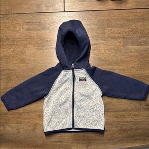 Infants L.L. Bean Sweater Fleece, Hooded Colorblock Jacket